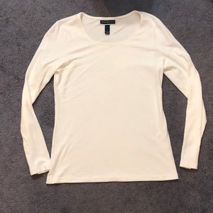 Karen Scott: NEW: White Long sleeve tee shirt: